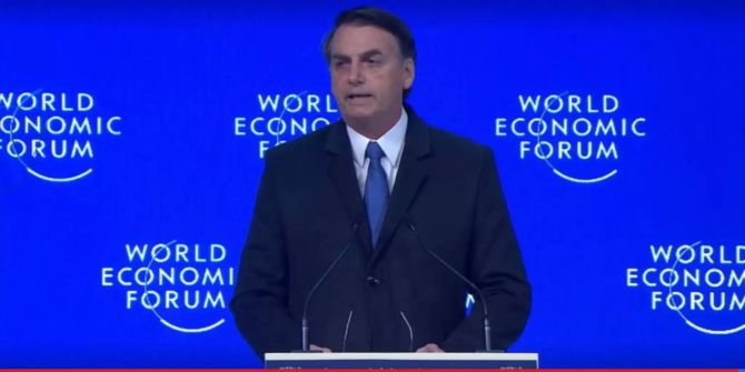 Jair Bolsonaro spricht am WEF.