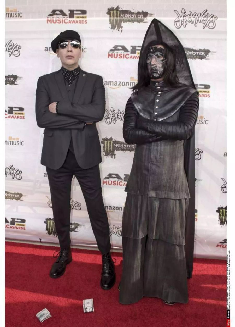 Gehen getrennte Wege: Marilyn Manson (l.) und sein Bassist Twiggy Ramirez.