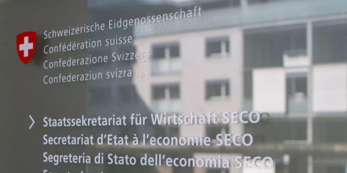 Das Logo des Staatssekretariats für Wirtschaft SECO. Eu erste Firmen seco