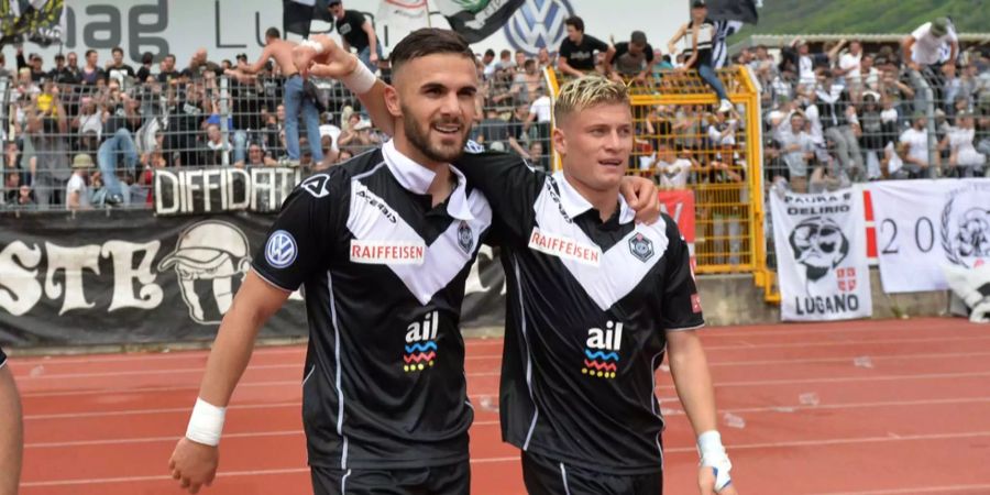 Ezgjan Alioski (rechts) spielte bis letzten Sommer in der Schweiz bei Lugano.