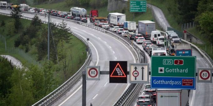 Der Gotthard-Strassentunnel wird während insgesamt zehn Nächten gesperrt. Gotthard-Strassentunnel