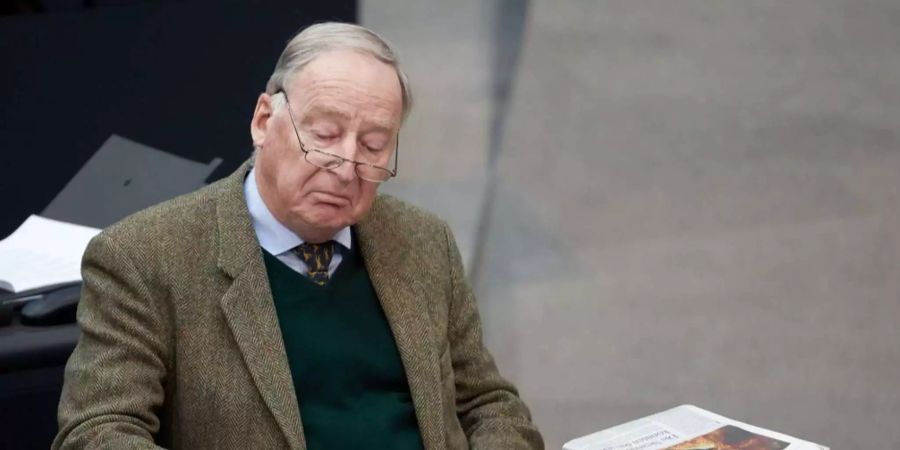 AfD-Fraktionsvorsitzender Alexander Gauland im deutschen Bundestag.