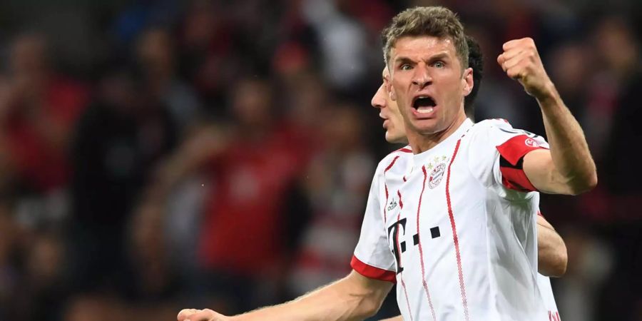 Thomas Müller erzielt für die Bayern gleich drei Tore.