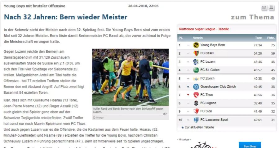 Schlicht aber mit kompetenter Analyse zu den Einzelleistungen: kicker.de