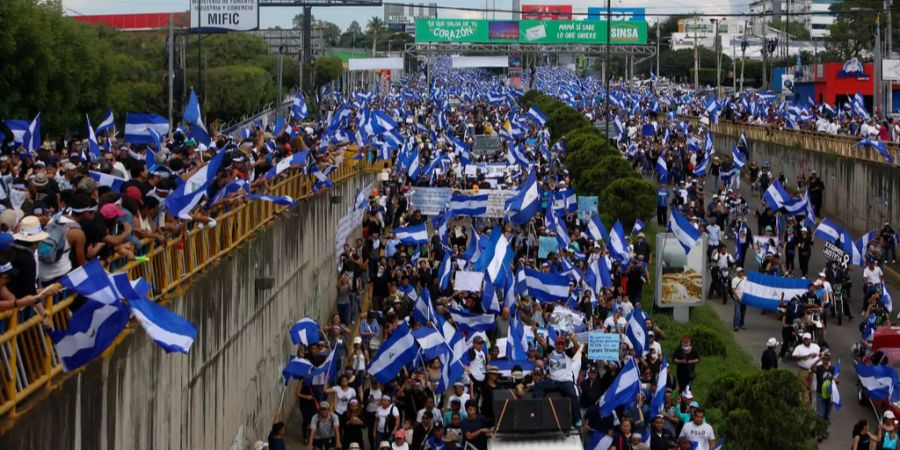 Menschen in Nicaragua gehen weiterhin auf die Strasse: in der Nacht auf heute fanden die grössten Proteste bisher statt