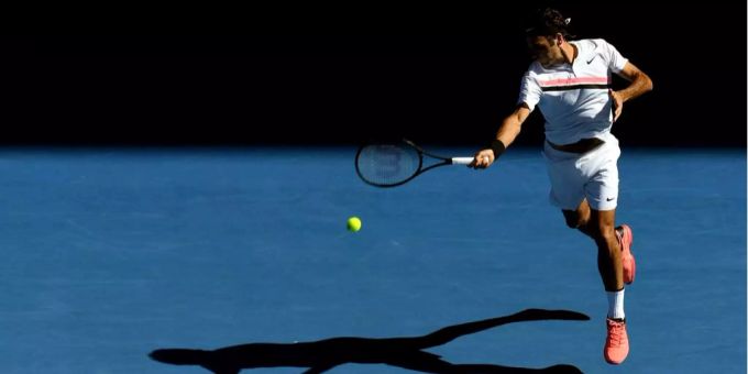 Federer steht ohne Satzverlust im Viertelfinal. Federer steht ohne Satzverlust im Viertelfinal.