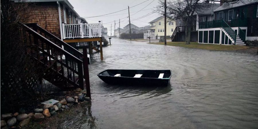 Im US-Bundesstaat Massachusetts kam es zu heftigen Überschwemmungen.