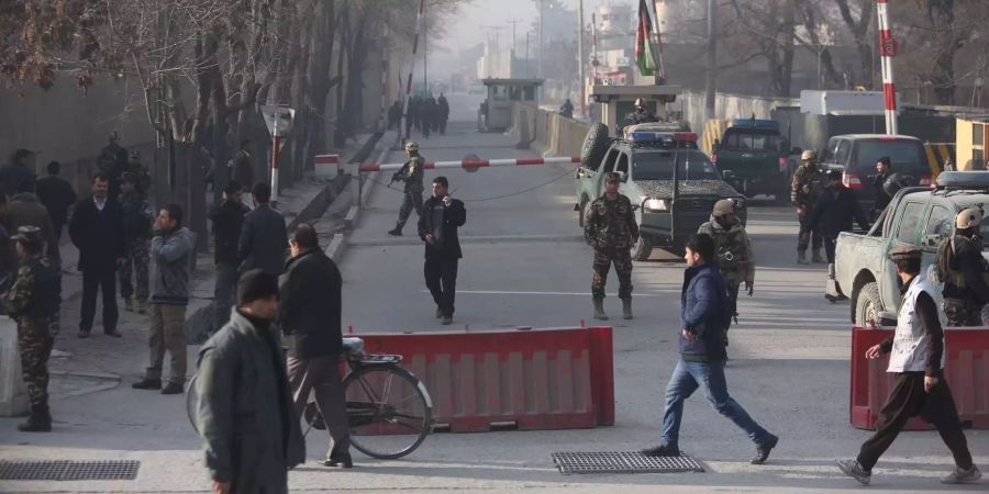 Eine Explosion in Kabul riss mehrere Menschen in den Tod.