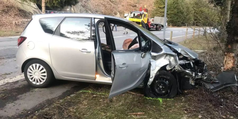 Die Unfallstelle in Brunnen SZ.