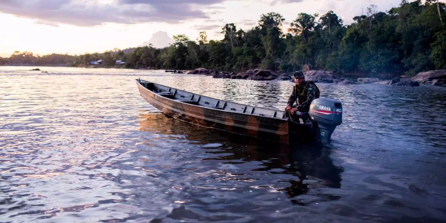 Der Grenzfluss zwischen Brasilien und der EU – in Französisch-Guayana.