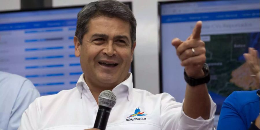 Juan Orlando Hernández, der Präsident von Honduras. Sein Bruder wurde in den USA festgenommen