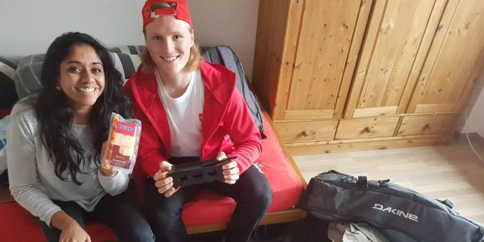 Koffer packen in Spiez BE - Freestyler nimmt Raclette-Ofen mit an die Olympischen Spiele