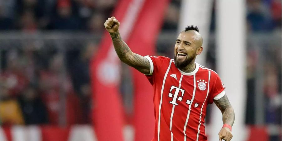 Arturo Vidal im Trikot des FC Bayern Münchens.