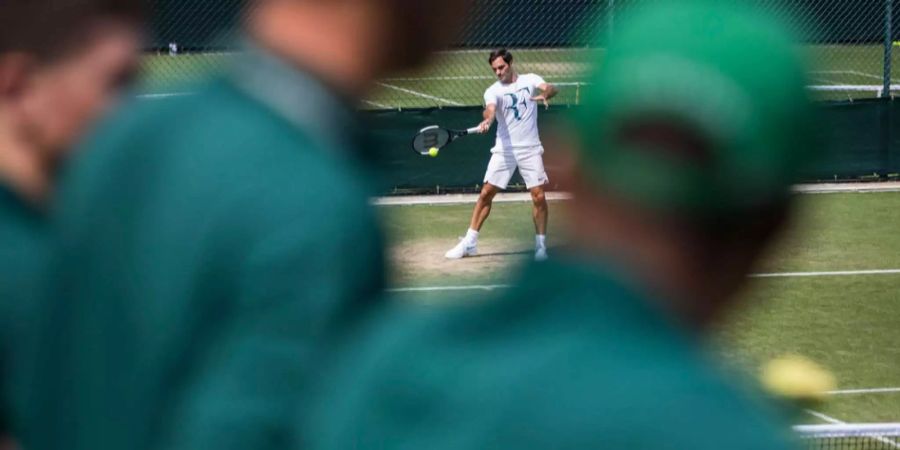 Roger Federer: Nach der Niederlage ist vor dem Training.