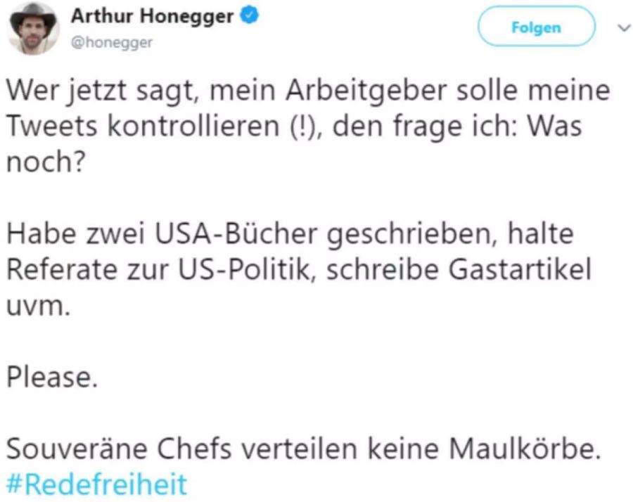 Arthur Honegger will nicht nur Moderator, sondern auch Experte sein. Gut, aber nicht bei SRF, sagt SVP-ler Zanetti.