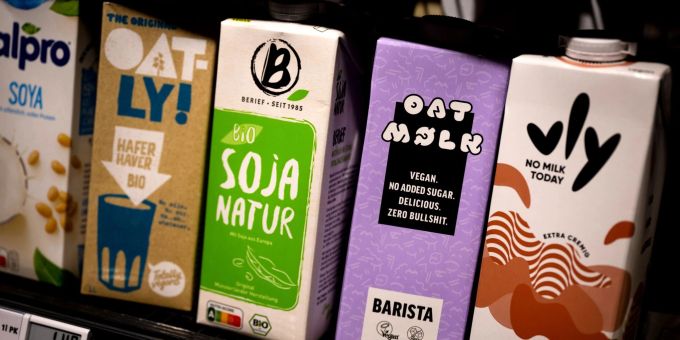 Die zahlreichen Labels auf Milchersatzprodukten wie Hafermilch können Konsumenten irritieren. (Archivbild) Milchersatzprodukte