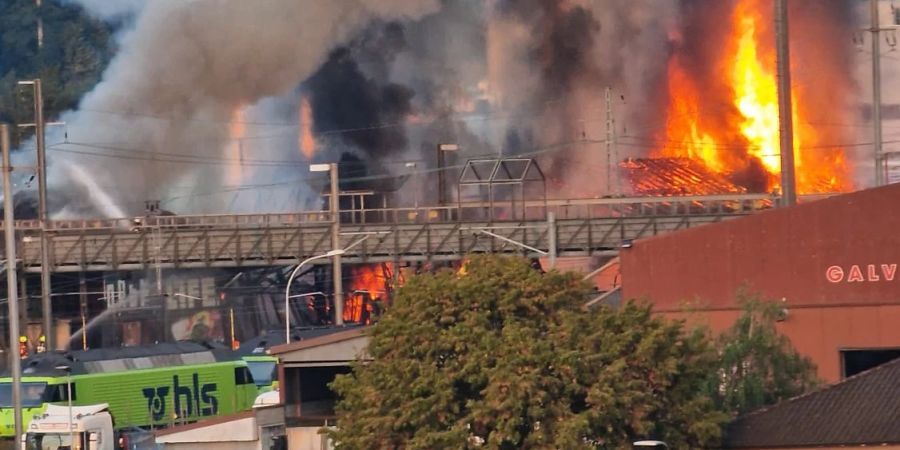 So wütete der Brand in Pratteln BL.