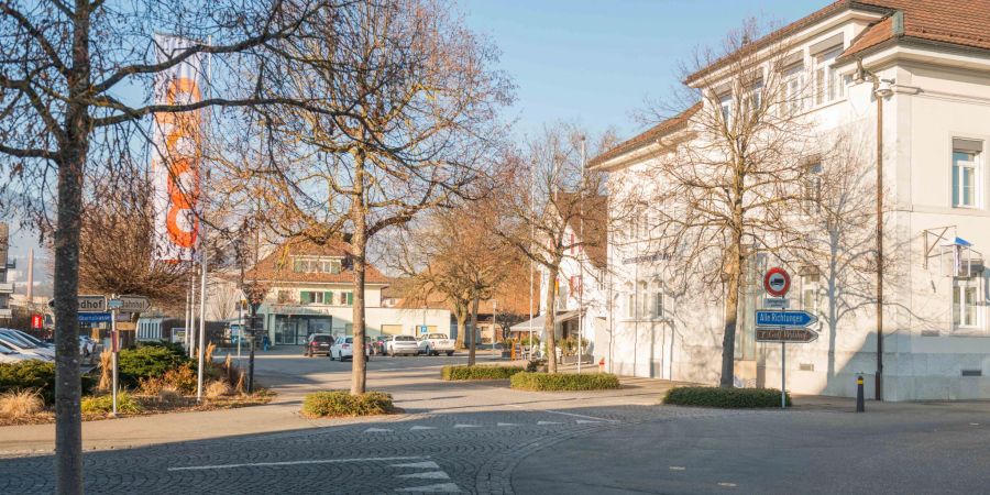 Das Dorfzentrum in Luterbach im Kanton Solothurn.