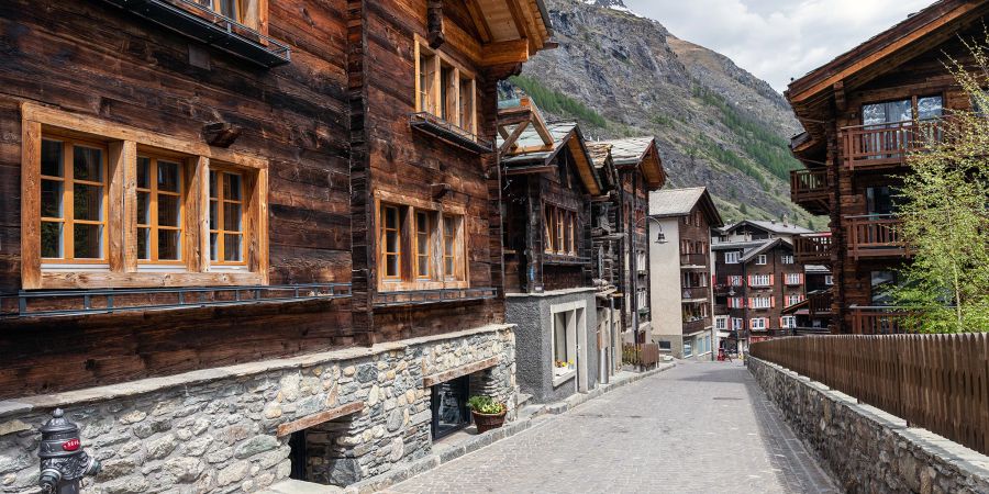 Im alten Dorfteil von Zermatt.