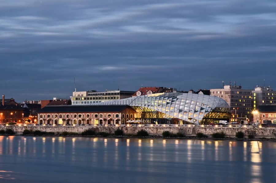 Donau Fluss Wal Ufer Gebäude