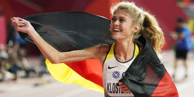 Konstanze Klosterhalfen verpasst die deutsche Meisterschaft in Berlin nach einem positiven Corona-Test. Konstanze Klosterhalfen Leichtathletik