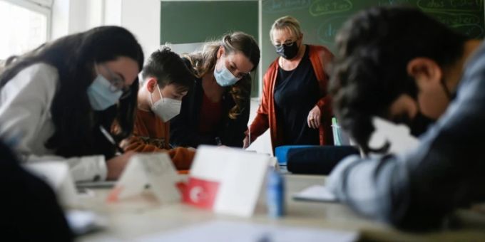 Unterricht in einer Schule Unterricht in einer Schule