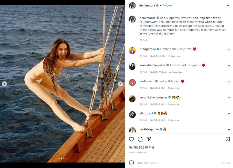 Demi Moore macht im Bikini eine gute Figur.