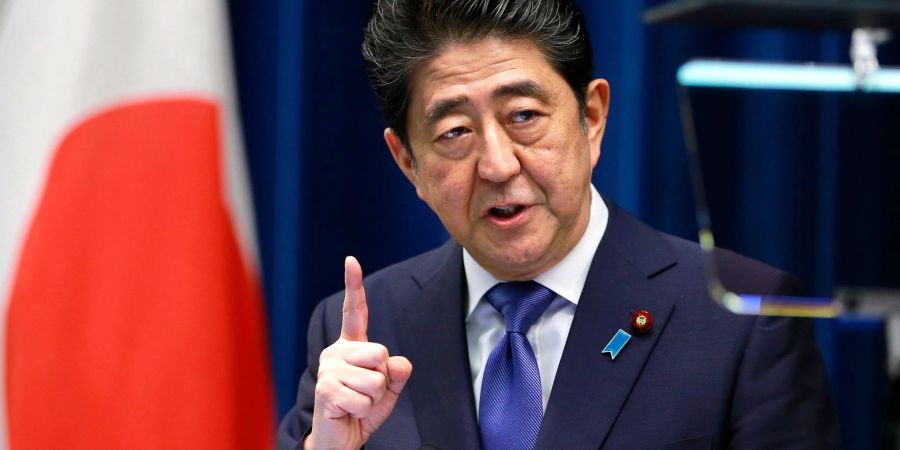 Japans damaliger Premierminister Shinzo Abe im September 2017.