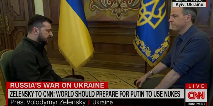 Ukraine-Präsident Wolodymyr Selenskyj hat CNN ein exklusives Interview gegeben. Ukraine-Krieg