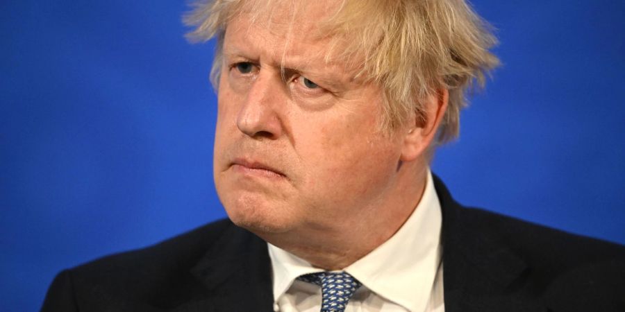 Boris Johnson, Premierminister von Grossbritannien, spricht während einer Pressekonferenz in der Downing Street.