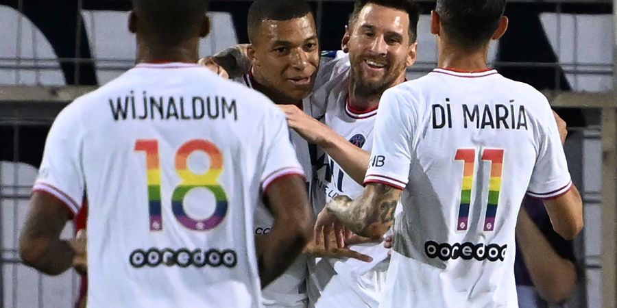 Die Spieler von PSG trugen in der Partie bei Montpellier Trikots mit Regenbogenfarben.