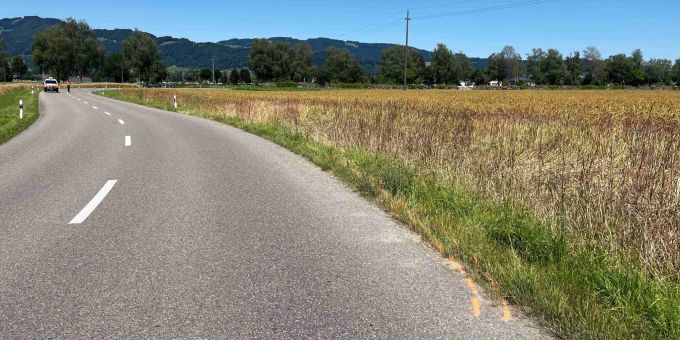 Diepoldsau: Selbstunfall mit Motorrad Diepoldsau: Selbstunfall mit Motorrad