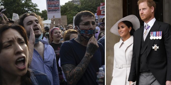 Tausende protestieren in den USA gegen das drohende Abtreibungsverbot, Meghan Markle schweigt und wird dafür kritisiert. Meghan Markle