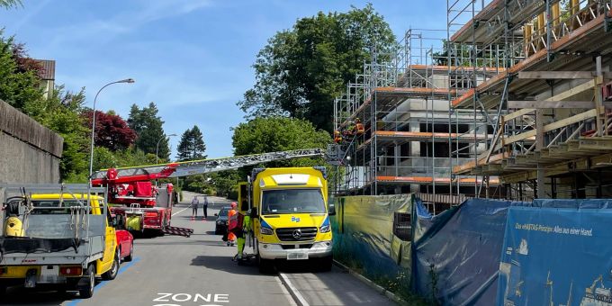 Die Unfallstelle in St. Gallen st gallen