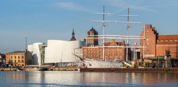 Das Ozeaneum in Stralsund. Das Ozeaneum in Stralsund.