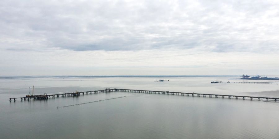 Der zukünftige Anleger für den Flüssiggasimport in Wilhelmshaven.