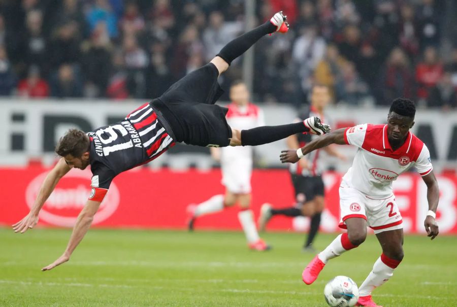 Unentschieden in Düsseldorf: Die Frankfurter Eintracht kommt im Gastspiel bei der Fortuna nur zu einem 1:1-Remis.