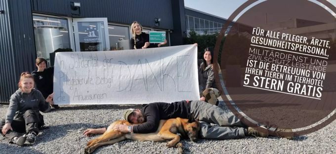 So wirbt das Tierhotel 5 Stern für die kostenlose Betreuung. Hundehotel Niedergösgen Tierpension