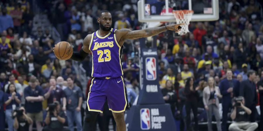 Lakers-Star LeBron James liegt mit 89 Mio. Dollar auf Rang acht.