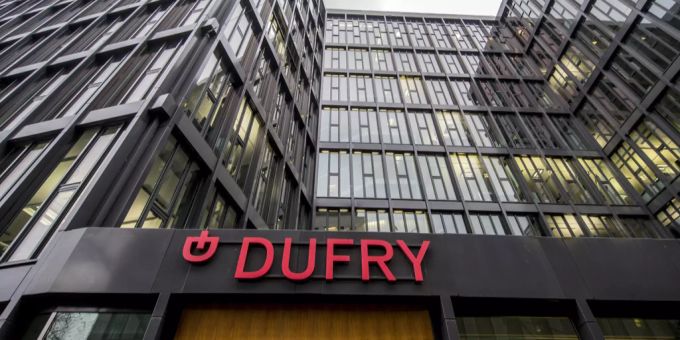 Der Hauptsitz von Dufry in Basel. (Archivbild) Dufry