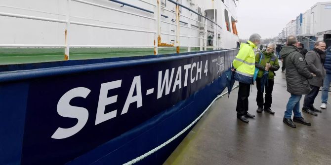 Taufe Rettungsschiff Sea-Watch 4