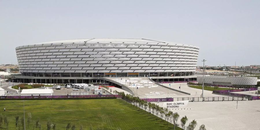 In diesen Stadien soll nach aktuellem Stand die Euro 2020 im Jahr 2021 ausgetragen werden: Das Baku Nationalstadion in Aserbaidschan.