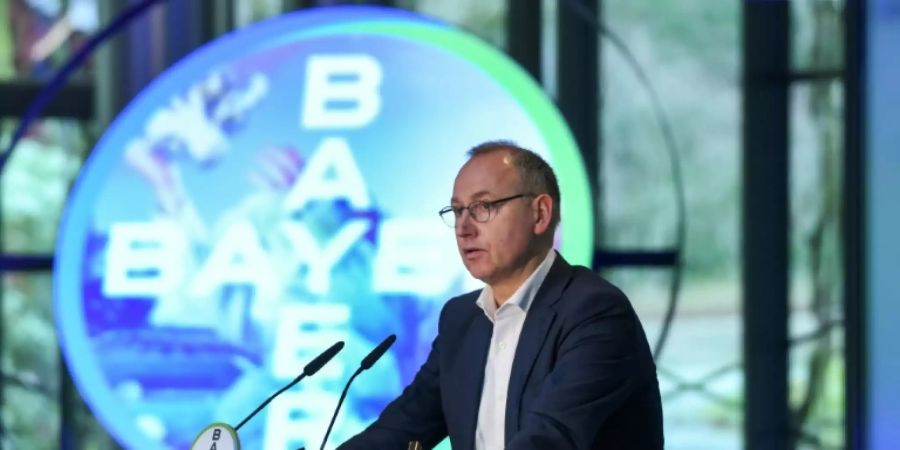Bayer-Chef Baumann Ende Februar bei der Jahrespressekonferenz