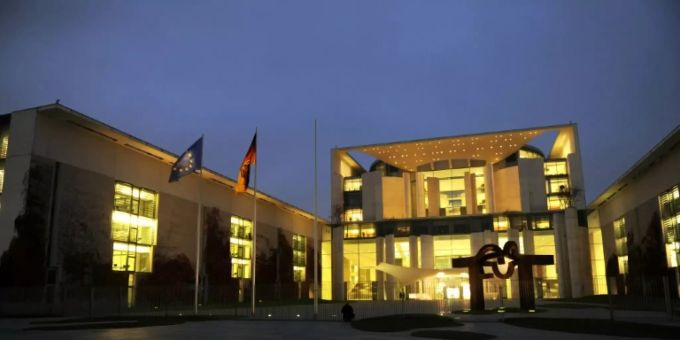 Blick auf das Kanzleramt in Berlin Blick auf das Kanzleramt in Berlin