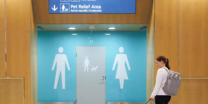 Helsinki - Helsinki führt Flughafentoiletten für Tiere ein