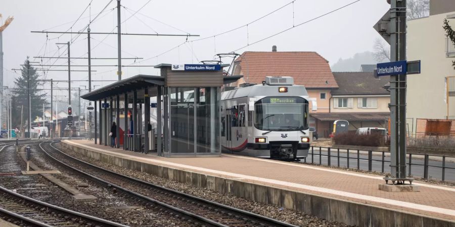 Der Bahnhof in Unterkulm.