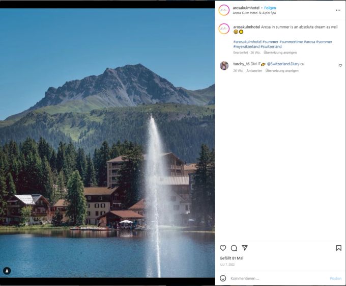 Das Arosa Kulm Hotel. Arosa kulm
