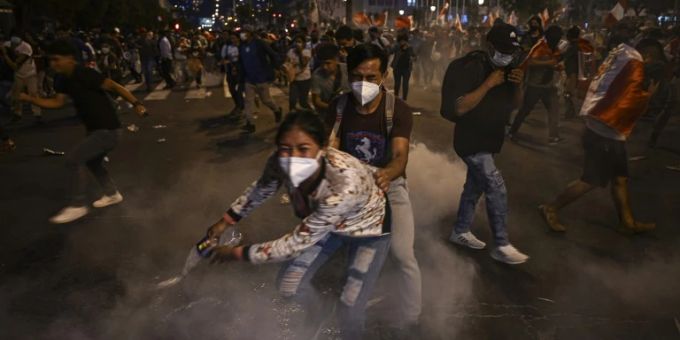Proteste in Peru. peru