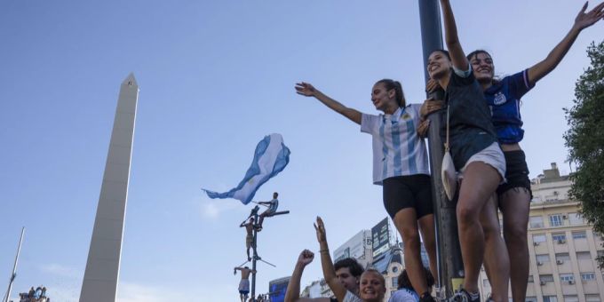 Von Argentiniern wurde der Final-Sieg ihrer Mannschaft emotional gefeiert. Argentinien