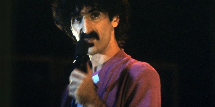 Frank Zappa bei einem Konzert in München 1980.